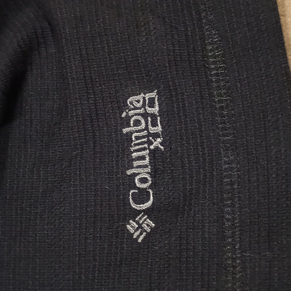 Columbia Mens Black Polo Shirt Short  with zipper Sleeve Black Size XXL - Picture 9 of 12